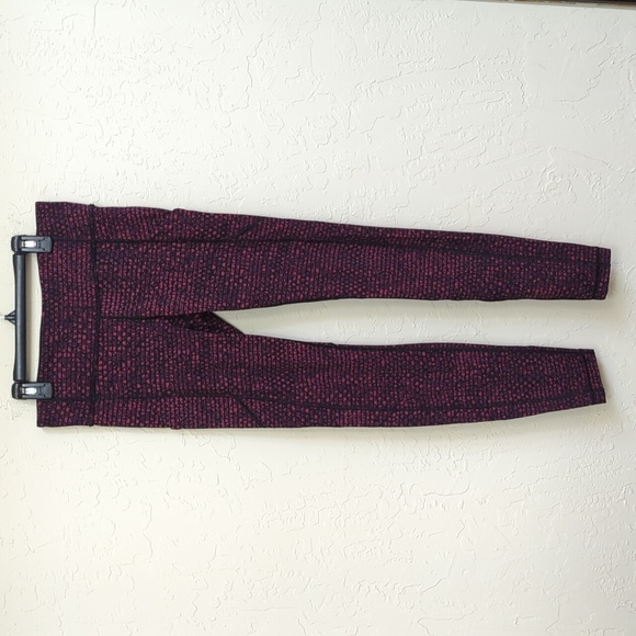 Lululemon Speed Tight V Shatter Weave Dust Coral Plum Size 6 - Picture 8 of 16
